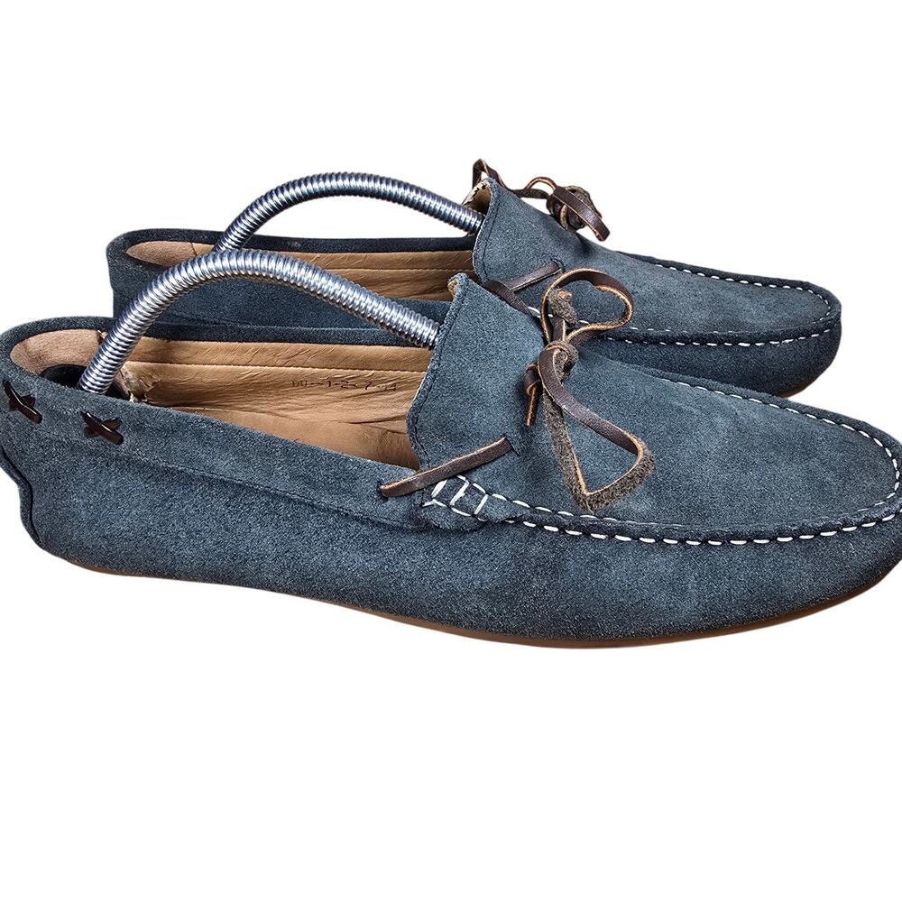 Massimo Dutti Shoes Mens Gray Driving Loafers Tie Slip On men's EU 44 US 10.5-11 - Picture 3 of 11